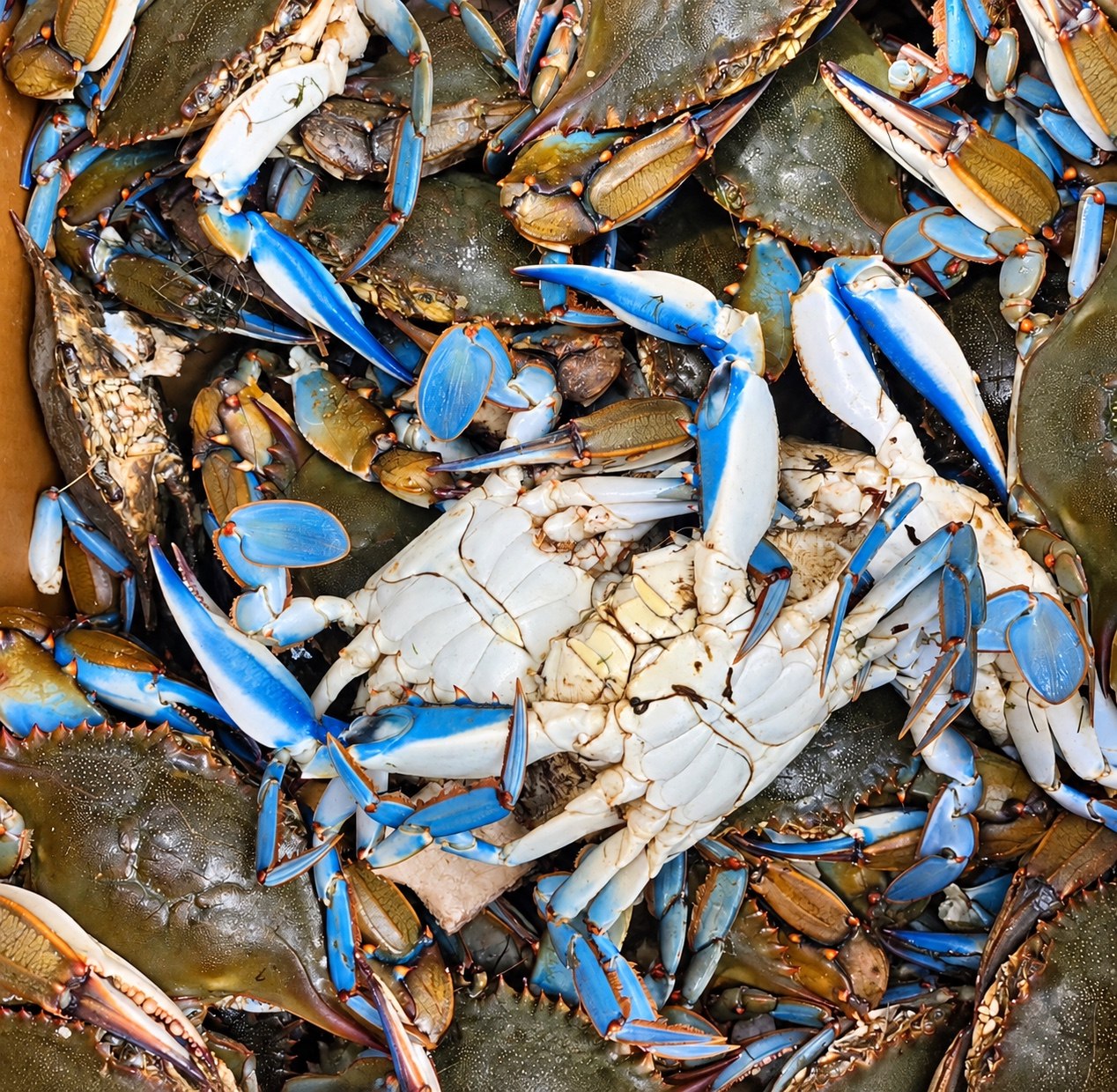 Fresh blue crabs